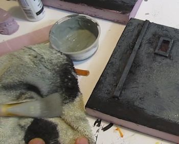Dry off the brush
