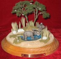 Wildlife Diorama: Elephant at the Oasis