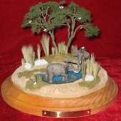 Elephant Oasis Diorama