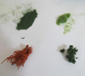 Closeup of the textures