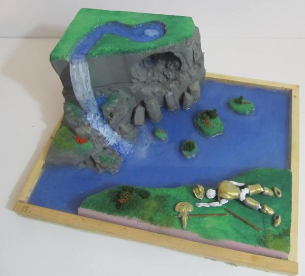The completed diorama