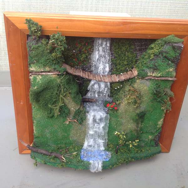 Front view of the shadowbox