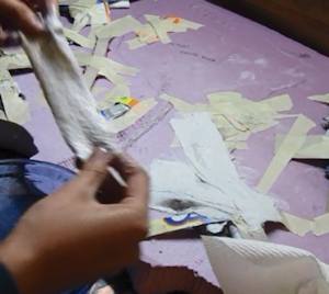 Applying Plaster Cloth