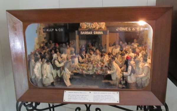 A gandhi diorama