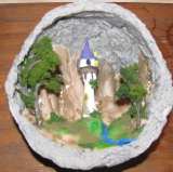 a Diorama inside a Geode