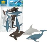 Plastic whales and dolphins