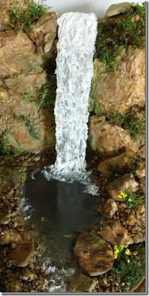 Closeup of the waterfall