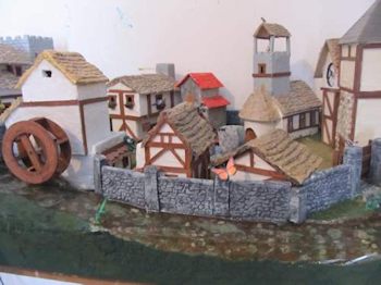 The completed diorama