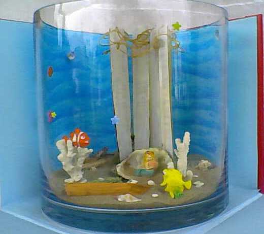 Nemo and the mermaid diorama