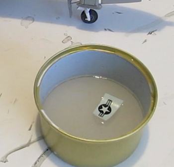 Soak the decal