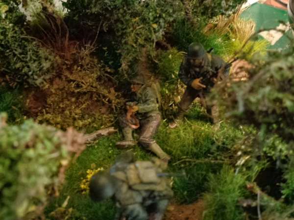 Soldiers in the diorama
