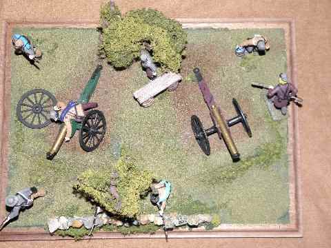 Civil War Diorama overhead view