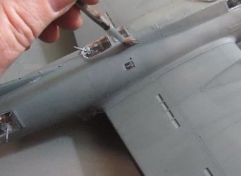 Use a small brush for details