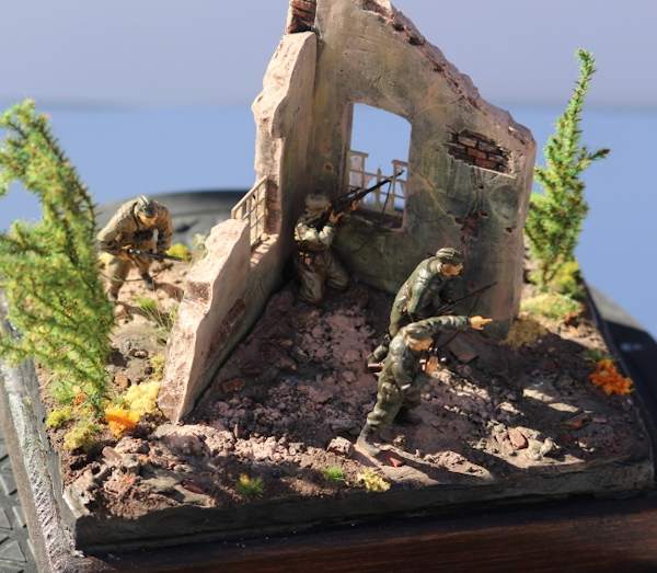 The completed diorama