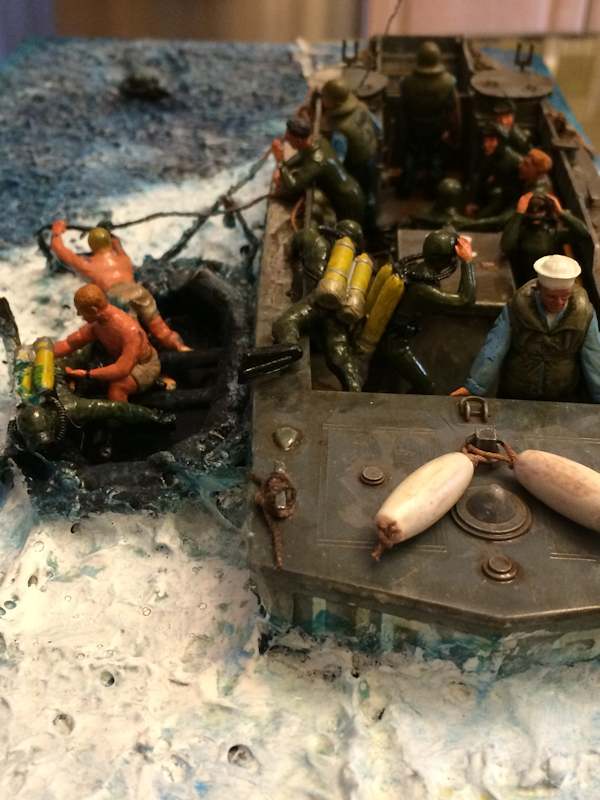 The Frogmen Diorama