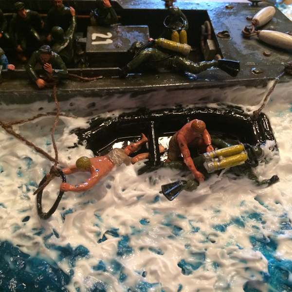 The Frogmen Diorama