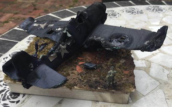 The Crashed Hellcat Diorama