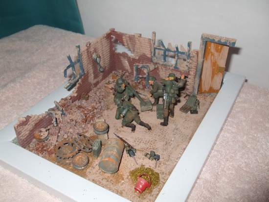 The German Mortar Team Diorama