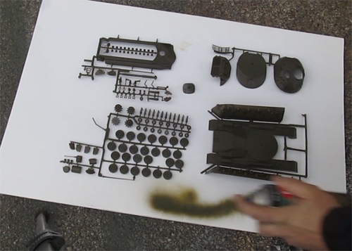 Test spray