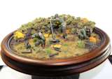 Diorama on a round base