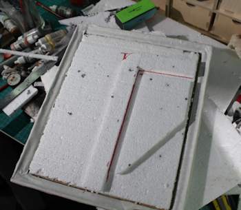 The polystyrene base