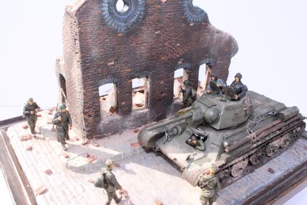 The completed diorama