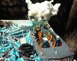 UDT Boat and Frogman Diorama