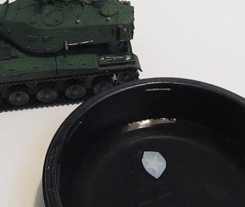 Soak the decal in water