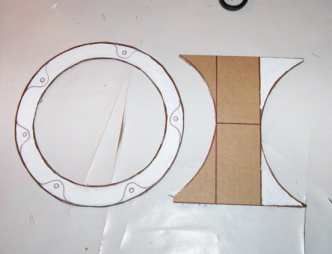 cut out the porthole and base