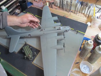 The Flying Fortress Plastic Model