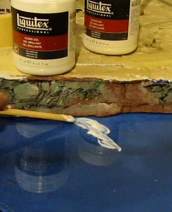 troweling on liquitex