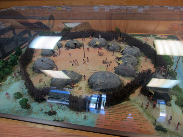 Closeup of the diorama