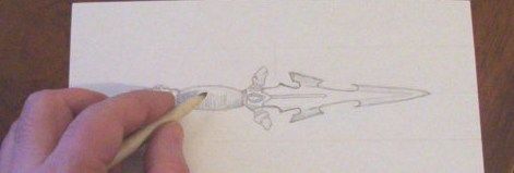 Drawing a dagger