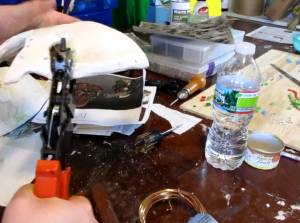 Pre punching the holes for the wires