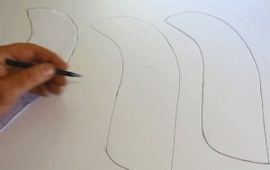 Trace onto foamboard