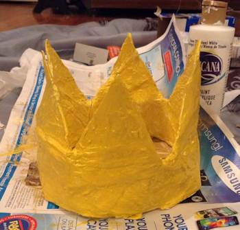 Painted gold and yellow