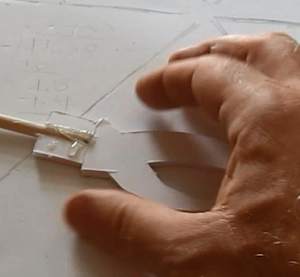 Glue the tip on