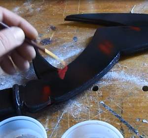 Hand paint with a brush