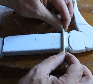 wire wrap the handle