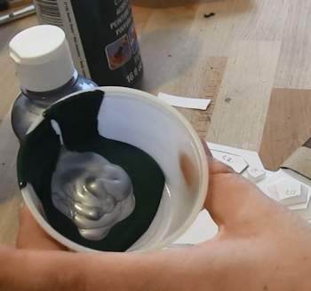 Add silver paint