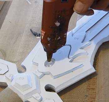 add a jewel with hot glue