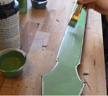 Paint the blade again
