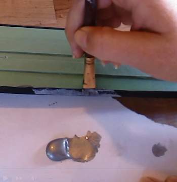 Paint the edge silver