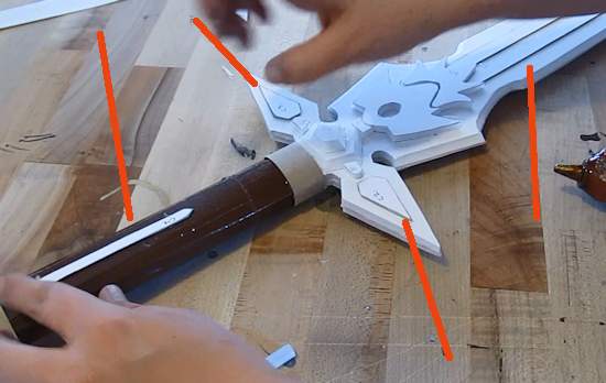 GLue pieces on as shown
