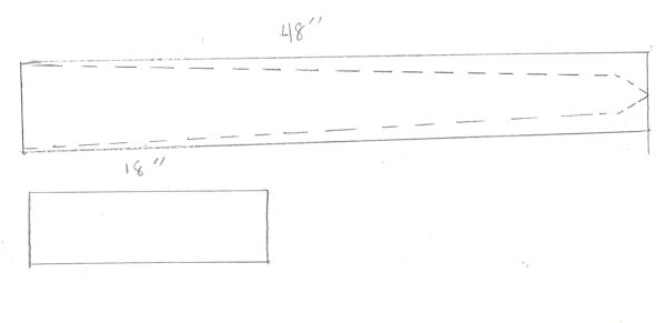 Diagram of the pieces to cut