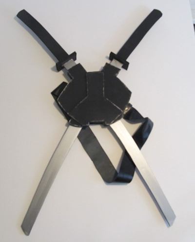 The completed katanas and harness