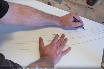 Trace onto foamboard