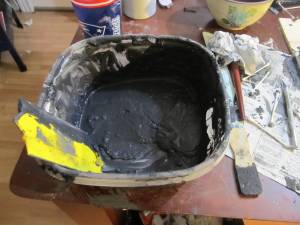 Mixing the grout