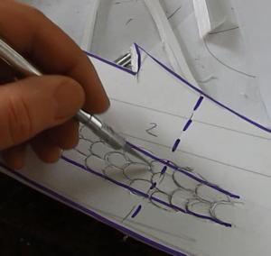 Cut the scale shapes