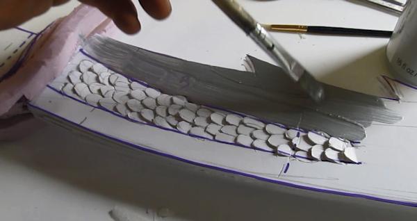 Paint the blade silver